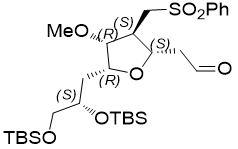 2-((2S,3S,4R,5R)-5-((S)-2,3-二((叔丁基二甲基硅基)氧)丙基)-4-甲氧基-3-(苯磺酰基甲基)四氢呋喃-2-基)乙醛