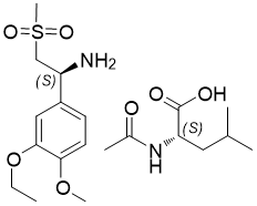 (S)-1-(3-Ethoxy-4-methoxyphenyl)-2-(methylsulfonyl)ethylamine N-acetyl-L-leucine salt