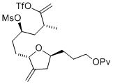 3-((2S,5S)-5-((3R,5R)-5-Methyl-3-((methylsulfonyl)oxy)-6-(((trifluoromethyl)sulfonyl)oxy)hept-6-en-1-yl)-4-methylenetetrahydrofuran-2-yl)propyl pivalate