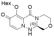 (12aR)-7-(hexyloxy)-3,4,12,12a-tetrahydro-1H-[1,4]Oxazino[3,4-c]pyrido[2,1-f][1,2,4]triazine-6,8-dione