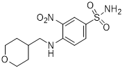 3-Nitro-4-(((tetrahydro-2H-pyran-4-yl)methyl)amino)benzenesulfonamide