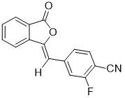 2-Fluoro-5-((3-oxo-1(3H)-isobenzofuranylidene)methyl)-benzonitrile