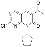 6-acetyl-2-chloro-8-cyclopentyl-5-methylpyrido[2,3-d]pyrimidin-7(8H)-one