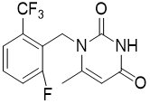 1-[2-氟-6-(三氟甲基)苄基]-6-甲基嘧啶-2,4(1H,3H)-二酮