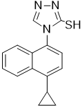 4-(4-Cyclopropylnaphthalen-1-yl)-1H-1,2,4-triazole-5(4H)-thione