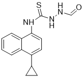 N-(4-Cyclopropyl-1-naphthalenyl)-2-formylhydrazinecarbothioamide