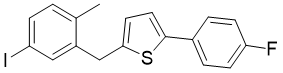 2-(4-氟苯基)-5-[(5-碘-2-甲基苯基)甲基]噻吩