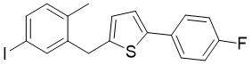 2-(4-Fluorophenyl)-5-[(5-iodo-2-methylphenyl)methyl]thiophene